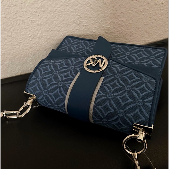 NWT MICHAEL MICHAEL KORS SIGNATURE GREENWICH SMALL CONVERTIBLE CROSSBODY - Picture 8 of 15